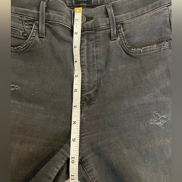 Citizens of Humanity Rocket High Rise Skinny in Distressed Dark Gray Sz 27 - Picture 13 of 15